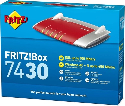 Fritzbox 7430 100 mbit wlan - fritzbox,
